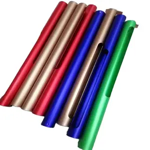 Pipa/tabung aluminium anodized, warna-warni untuk lonceng angin