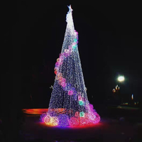 Anpassbare 5-30m kommerzielle PVC-Weihnachts baum beleuchtung im Freien Wasserdichte energie sparende LED-Beleuchtung für Feiertage