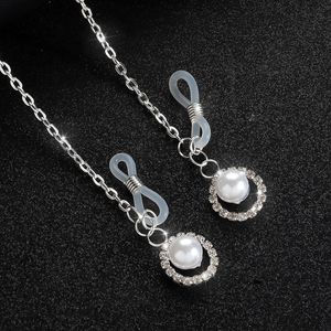 Nuevo Bikini 2026 con <span class=keywords><strong>Cadena</strong></span> de Perlas y Diamantes de Imitación para el Pecho, sin Perforación, Lencería Sexy para Mujer, Collar de <span class=keywords><strong>Cadena</strong></span> Delgada, Joyería Corporal - Product Image 5