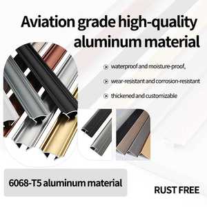 Scala in alluminio Anti Slip Nosing autoadesivo profilo I Trim per mattonelle gradini rampa in marmo - Product Image 6