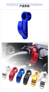 Nouveau crochet universel pour guidon de moto et scooter, en alliage d'aluminium CNC, multifonctionnel, pour casque et sac, support avant pour vélo électrique AC - Product Image 3