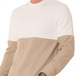 Custom Color Block Men's <b>Hoodie</b> 100% Cotton <b>Sherpa</b> <b>Lined</b> Eco-Friendly Breathable Pocket Regular Fit Winter Casual Wear - Product Image 4