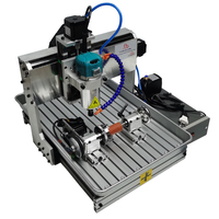 Nouvelle fraiseuse CNC 5 axes 6040 pour le bois, 1500W, 4 axes, pour le fraisage du métal, la gravure de l'aluminium, la sculpture, machine de gravure PCB 3040 avec réservoir d'eau