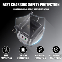Chargeur de batterie lithium-ion 18V pour outil électrique avec prise EU, chargeur de remplacement, pièce de rechange pour chargeur de batterie d'outil sans fil