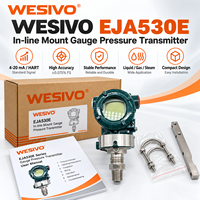 Transmetteur de pression intelligent 4-20 mA HART, capteur de pression industriel à montage en ligne pour l'huile, le gaz et les produits chimiques
