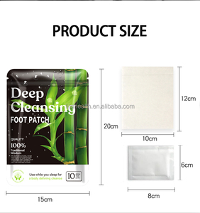 Lot de 10 patchs et coussinets de spa pour les pieds aux herbes, nettoyage en profondeur et détoxification, pour le soulagement du stress - Product Image 2