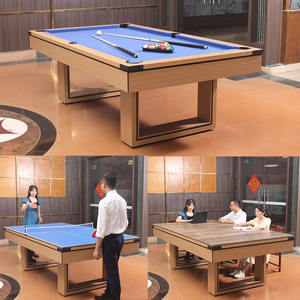 Table de billard portable en PVC écologique à prix avantageux, vente d'usine, table de billard pour enfants à domicile, plastique, tailles personnalisables pour une utilisation en intérieur - Product Image 1