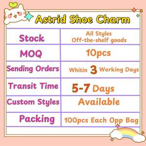 Simpatico cartone animato <span class=keywords><strong>Panda</strong></span> zoccolo scarpe ornamento Pvc flessibile colla rimovibile accessori per scarpe fibbia all'ingrosso - Product Image 6