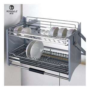 Novedosa <span class=keywords><strong>Cesta</strong></span> de Almacenamiento Extraíble y Ajustable de Gran Popularidad para Instalar en Gabinetes de <span class=keywords><strong>Cocina</strong></span> con Amortiguación - Product Image 1