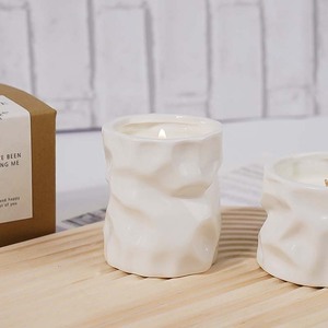 Velas perfumadas de bambú de salvia y lavanda de nuevo diseño con cristales perfumados - Product Image 1