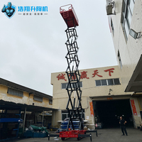 Plateforme élévatrice à ciseaux électrique autopropulsée 6-18m avec capacité de charge de 500 kg et moteur de 3 kW pour entrepôt et utilisation extérieure