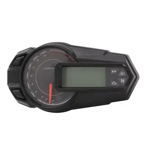 Cqjb Kualitas Tinggi 12000RPH Motor Meter Digital Speedometer Universal LED Motor Speedmeters