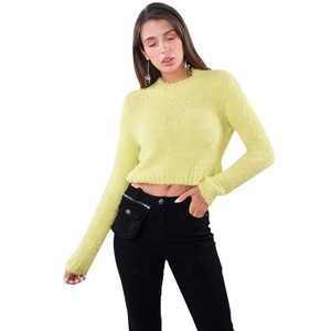 Suéter de Punto 2021, Cuello Alto, Cuello Redondo, Ropa de Mujer, Moda, Manga Larga, Informal, ST0068, Tejido por Computadora, Invierno, Nuevo - Product Image 4