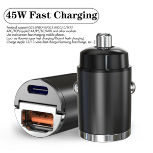Мини Портативный 12 В/24 В 45 Вт QC3.0 PD3.0 мобильный ноутбук мобильный телефон USB Type C Быстрая зарядка автомобильные зарядные устройства и адаптер - Product Image 4