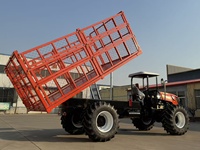 4WD Oliepalmvruchttransporttractor met gaaslaadbak