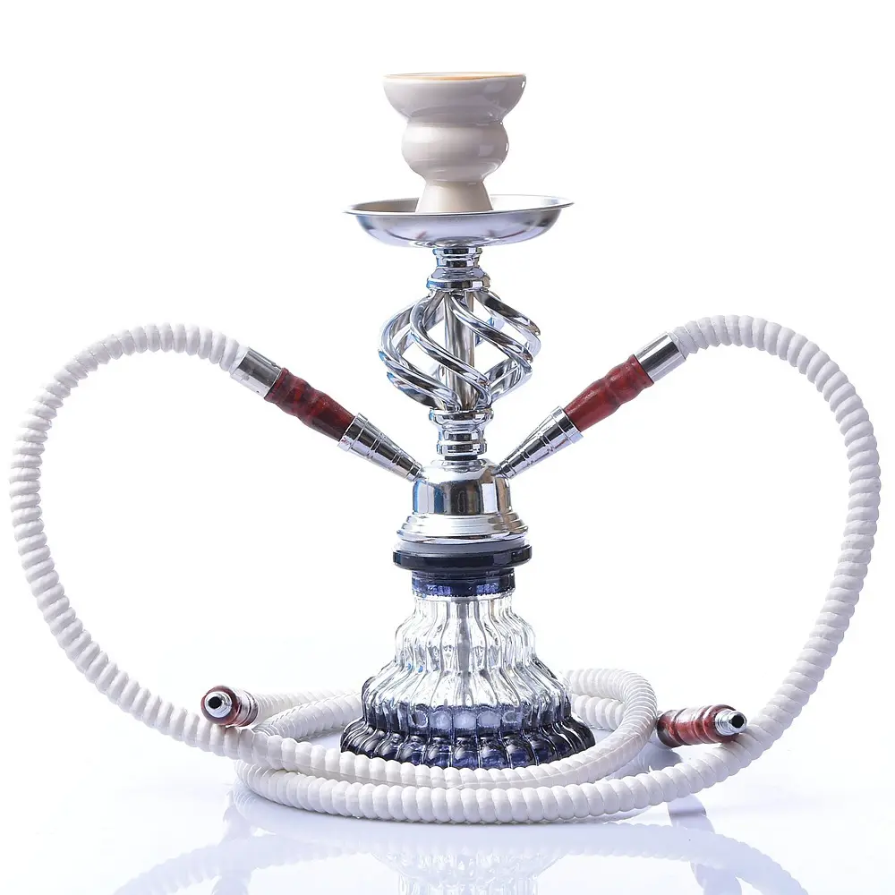 Accessoires pour fumeurs de luxe personnalisés allemand grand grand Edelstahl narguilé verre en acier inoxydable narguilé Chicha Shisha narguilé