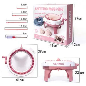 Bambini fai da te macchina per maglieria a mano serie di lana macchina per maglieria vendita calda genitore bambino giocattolo telaio per maglieria manuale in plastica