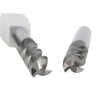 DARUISIKE D4 Fraise à queue carrée monobloc en carbure de tungstène cémenté, revêtement TiAISiN, 3 cannelures, Hrc55, pour usinage OEM