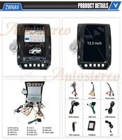 Unidad Principal para Auto Estilo Tesla con Android 9.0, 64+4G, 2K, para Toyota Sequoia, Reproductor Multimedia Estéreo, Radio, Grabadora, GPS para Auto