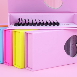 Logo privé Blooming Lash <span class=keywords><strong>Beauty</strong></span> Supplies Volume Lash Trays Matt Natural Black Easy Fanning Volume Extensions de <span class=keywords><strong>cils</strong></span> Faux <span class=keywords><strong>Cils</strong></span> - Product Image 2