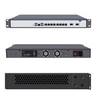 Serveur routeur en rack 1U 8 x 2.5GE LGA1700 Core I9 14900 I7 14700 I5 14400 I3 Intel I226 2x10G SFP compatible PfSense OPNsense