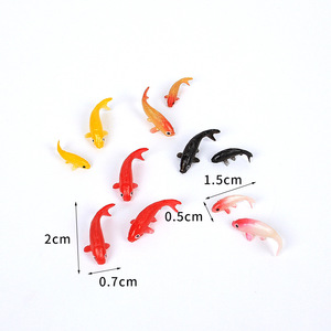 Modelos en miniatura de peces koi y peces dorados simulados, decoraciones en miniatura de escenas de agua corriente, adornos y accesorios para acuarios DIY. - Product Image 5