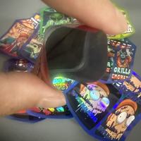 Snelle verzending, kleine minimale bestelhoeveelheid, glanzende afwerking, gevormde ritssluitertassen, verpakking voor kauwgom, fruitgummies, voedselveilig, diverse designs, op voorraad