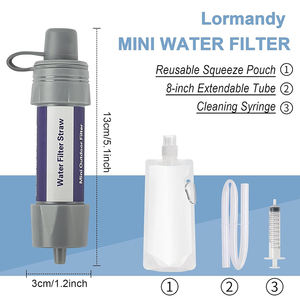 개인 미니 물 여과 시스템 하이킹 캠핑 액세서리 여행 비상 휴대용 생존 키트 야외 물 필터 - Product Image 4