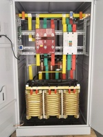 Stabilisateur de tension industriel triphasé certifié ETP SBW-F-150KVA à servomoteur, bobinage en cuivre, 100kVA 380V, efficacité 98%