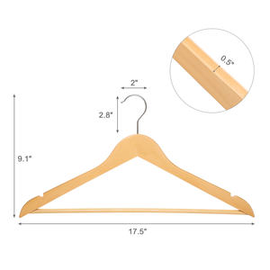 Julycs — <span class=keywords><strong>cintre</strong></span> en bois antidérapants pour tissu, accessoire de luxe, personnalisé, Boutique pour vêtements, vente en gros - Product Image 6