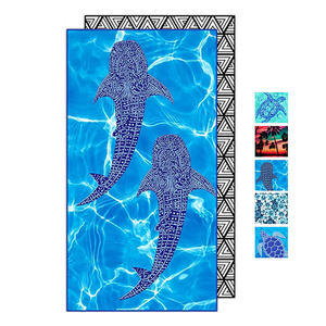 منشفة شاطئ صيفية نسائية رائجة من المايكروفايبر سريعة الجفاف ومقاومة للرمل بشحن سريع وطباعة مخصصة - Product Image 1