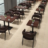 Meubles de restaurant personnalisés très demandés : tables et chaises en métal, ensembles de salle à manger pour café, banquette de restauration, sièges de banquette à vendre