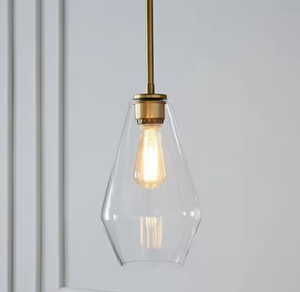 Zeal Lighting Simplicity Glass Lámpara colgante para comedor Clear Glass Pendant Light - Product Image 1