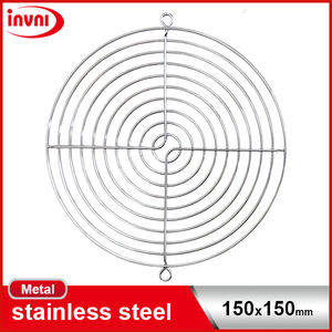 Protector de Ventilador de Ventilación de Acero Inoxidable de Alta Calidad para CA/CC, Plateado, 150x150 mm (SG150-B1) - Marca INVNI, 1 Año de Garantía - Product Image 2