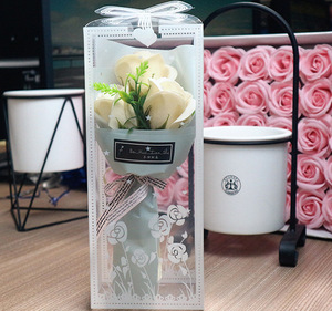 3 Soap Roses Bouquet Artificial Flowers Teacher's Day Gift for <strong>the</strong> Teacher's <strong>Girlfriend</strong> - Product Image 3