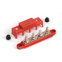 Équipement de distribution d'énergie, barre omnibus 250A à 4 goujons de 5/16 po avec couvercle (paire)