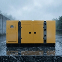 Groupe électrogène diesel silencieux professionnel insonorisé 500 kVA à châssis ouvert 400 kW ATS pour centre de données, applications minières et grandes installations