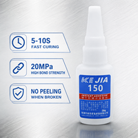 Adhésif liquide transparent à séchage rapide KEJIA KJ-150, acrylique, durcissement rapide, haute résistance pour PA/ABS/PC/PVC/TPU et caoutchouc
