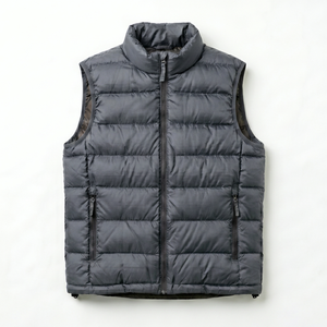 Chaleco Acolchado Clásico – Chaqueta Ligera sin Mangas con Cierre Frontal, Cuello Alto, Prenda Casual para Exteriores y Uso Diario - Product Image 1