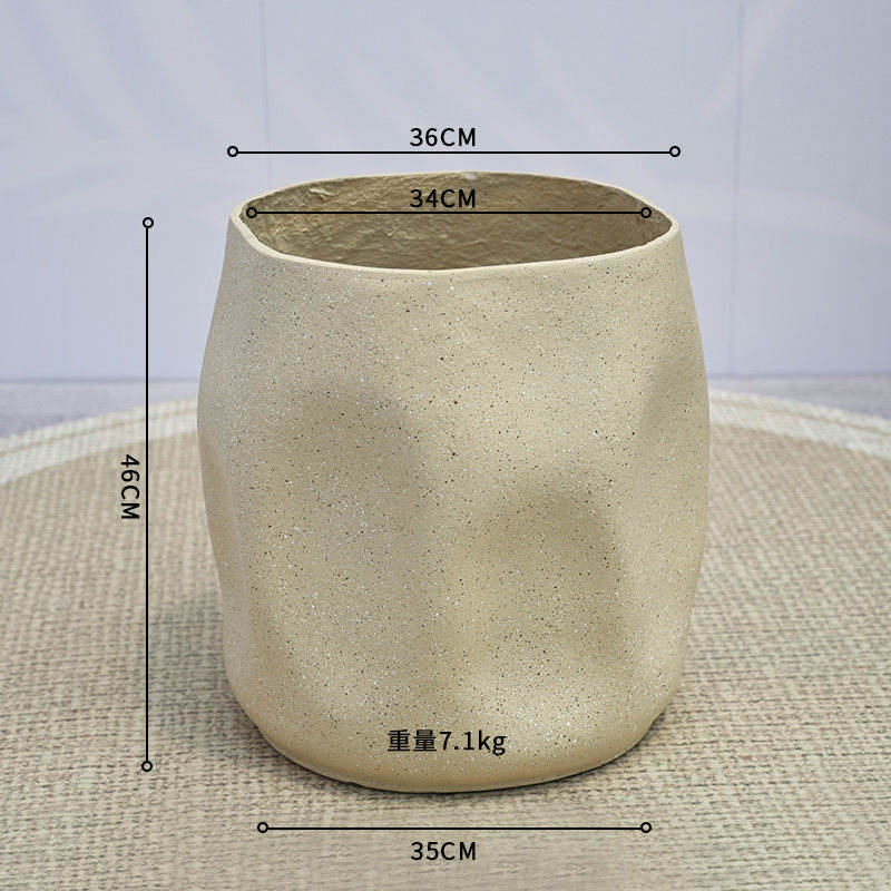 Beige money bag-large-34cm