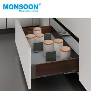 Vente chaude en alliage d'aluminium tirer tiroir panier cuisine stockage garde-manger organisateur support plaque froide pulvérisation poudre matériel de cuisine - Product Image 4