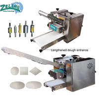 Machine automatique de pressage de disques de pâte pour pain pita, dumplings, empanadas, samosas, gyozas, wontons, entièrement en acier inoxydable