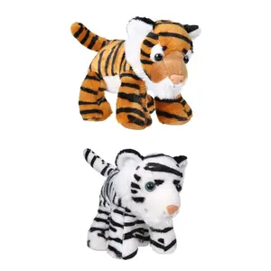 Atacado Real Selvagem Tigre de Pelúcia Macia Brinquedo De Pelúcia Personalizado Eco Friendly Animal Andando Brinquedos Tigre