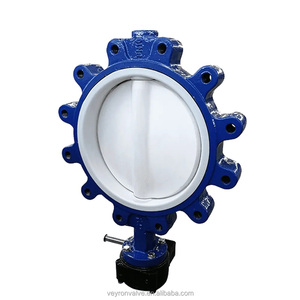 Trung Quốc Nhà sản xuất zero-rò rỉ hiệu suất cao cho niêm phong trong công nghiệp hóa chất đầy đủ PTFE lót <span class=keywords><strong>Lug</strong></span> loại Van bướm - Product Image 5