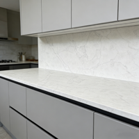 Dalles de quartzite Premium AKS-AC7000, découpées à la machine, grand format moderne, personnalisées pour comptoirs de cuisine et de salon, et lavabos