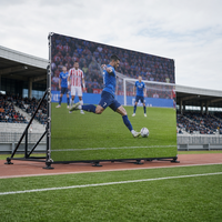 Mur vidéo LED couleur plein écran YuShuo P3.91 pour extérieur, signalisation numérique, résolution personnalisée, lisible en plein soleil, IP65, luminosité 4500, mobile