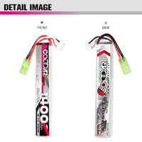 CODDAR 3S 1400MAH 11.1V 35C Mini Tamiya AirSoft AirGun Soft Bullet Gun Hunting RC LiPo Battery Pack High décharge puissante Cell