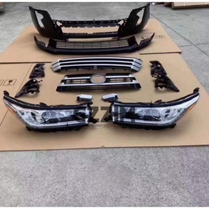 Kit de carrosserie de pare-chocs avant en plastique pour Toyota Highlander 2015-2017, mise à niveau vers 2018 - Product Image 2