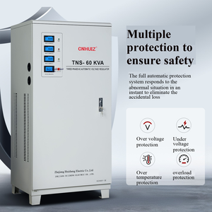 380 В полностью автоматический трехфазный регулятор напряжения переменного тока TNS-60/100 кВт сервопривод SVC регулятор напряжения трехфазный стабилизатор напряжения - Product Image 2
