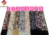 Dernière conception française séquence dentelle tissu Tulle dentelle nigérian broderie Net dentelle avec paillettes 5 Yards pour les femmes robes de mariée